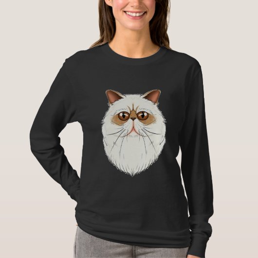 Cat I Cat Face I Himalayan Cat T-shirt (Voorkant)