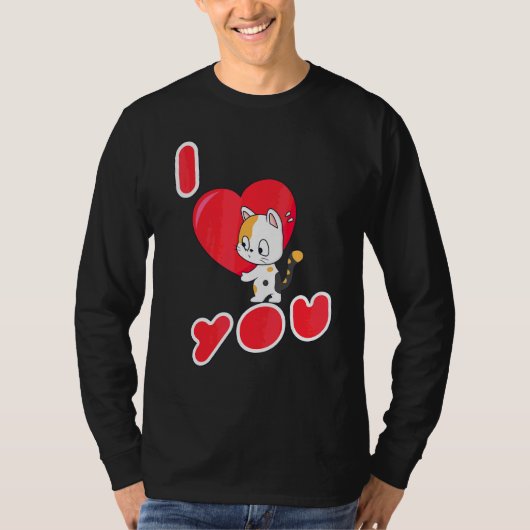 Cat I hou van je Kitten T-shirt (Voorkant)