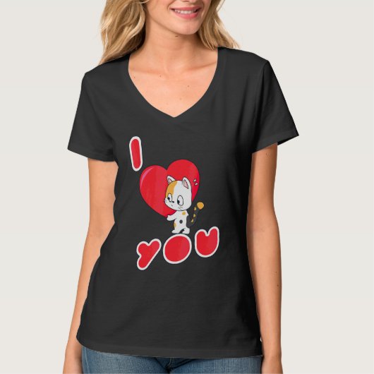 Cat I hou van je Kitten T-shirt (Voorkant)