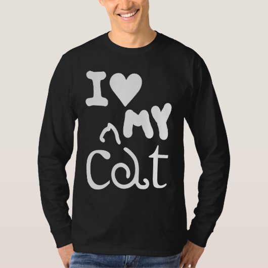 Cat   I Love My Cat 1 T-shirt (Voorkant)