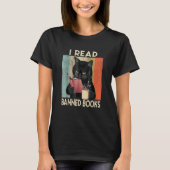 Cat I Read Banned Books  Bookworms Reading Book 4 T-shirt (Voorkant)