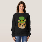 Cat I St patrick s Day Ireland Party Irish Kitten Trui (Voorkant volledig)