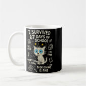 Cat I Survived 67 Days Of School Teachers Students Koffiemok (Links)