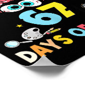 Cat I Survived 67 Days Of School Teachers Students Poster (Hoek)