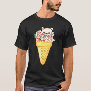Cat Ice Cream Animal en Ice Cream Collectie T-shirt