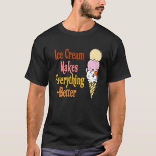 Cat Ice Cream maakt alles beter Cat Scoop Su T-shirt