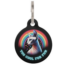 Cat ID Label Gepersonaliseerde Sphynx Cats Adressn Huisdierpenning