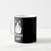 Cat ik doe wat ik wil... koffiemok (Voorkant links)