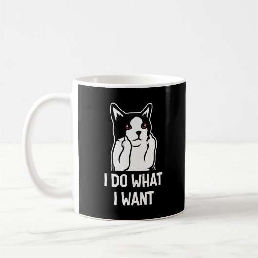 Cat ik doe wat ik wil... koffiemok (Links)