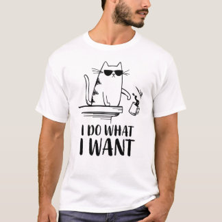 Cat ik doe wat ik wil t-shirt