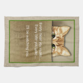 Cat ik kijk naar je Song Parody Theedoek (Horizontaal)