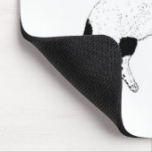 Cat, "Ik verspil mijn leven" Mousepad Muismat (Hoek)