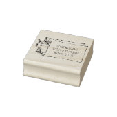  Cat Illustratie Aangepast retouradres Rubberstempel (Stempel)
