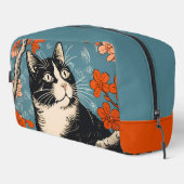 Cat Illustratie Dopp Kit Toilettasje (Rechterhoek)
