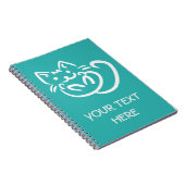 Cat Illustration Custom Color notitieboek (Rechterzijde)