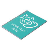 Cat Illustration Custom Color notitieboek (Linkerzijde)