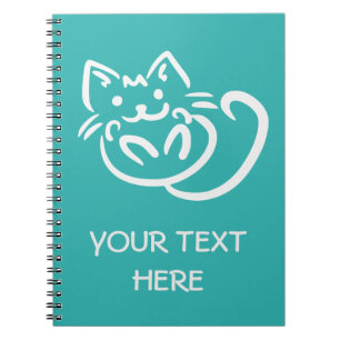 Cat Illustration Custom Color notitieboek