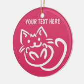 Cat Illustration Custom Color ornament (Links)