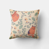 Cat Illustration-Sierkussen Kussen (Achterkant)