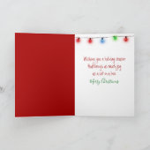 Cat In a Christmas Gift Box Kaart (Binnen)