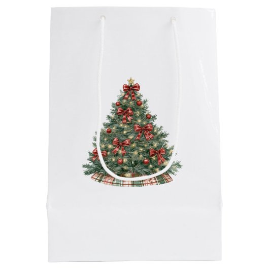 Cat in a hat Christmas Medium Cadeauzakje (Achterkant)