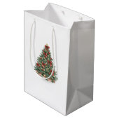 Cat in a hat Christmas  Medium Cadeauzakje (Achterkant Gekanteld)