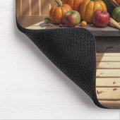 Cat In a Thanksgiving Cornucopia Muismat (Hoek)