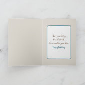 Cat In Curtain Verjaardag Humor Kaart (Binnen)