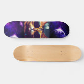 CAT IN DE RUIMTE GRAPPIG Skateboard Deck (Horizontaal)