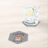 Cat in Energy Saving Mode Kartonnen Onderzetters (Insitu)