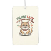 Cat in Energy Saving Mode Luchtverfrisser (Voorkant)