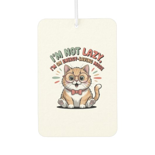 Cat in Energy Saving Mode Luchtverfrisser (Voorkant)