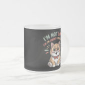 Cat in Energy Saving Mode Matglas Koffiemok (Voorkant rechts)