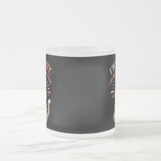 Cat in Energy Saving Mode Matglas Koffiemok (Center)