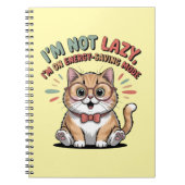 Cat in Energy Saving Mode Notitieboek (Voorkant)