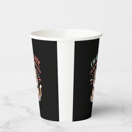 Cat in Energy Saving Mode Papieren Bekers (Links)