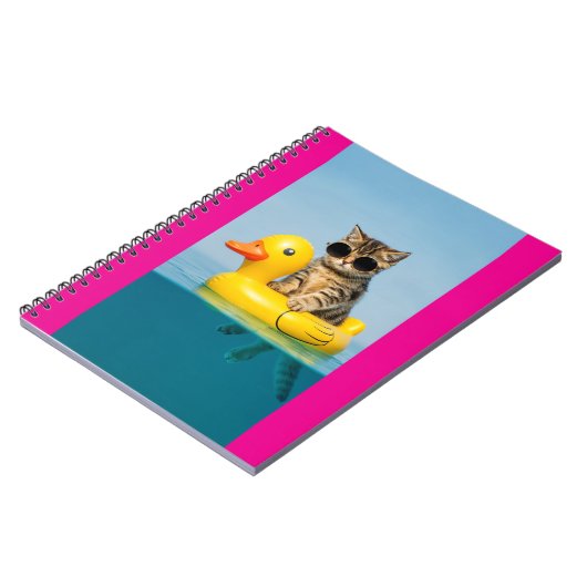 cat in float duck notitieboek (Linkerzijde)