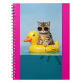 cat in float duck notitieboek (Voorkant)