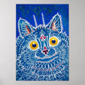 Cat in Gothic Style, Louis Wain Poster (Voorkant)