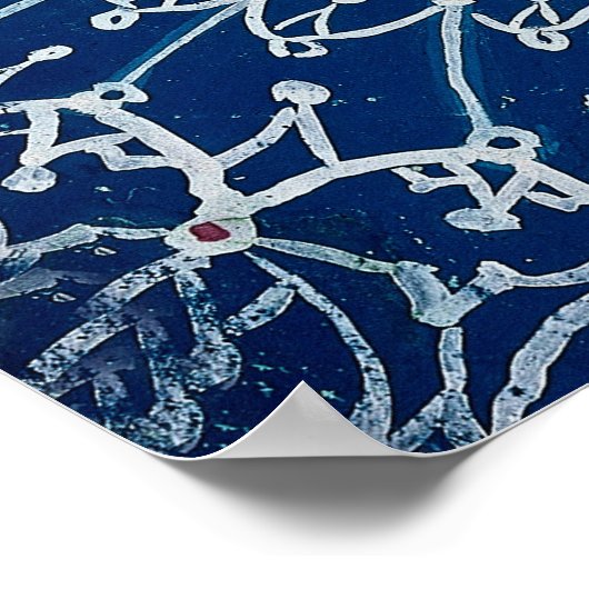 "Cat in Gothic Style" van Louis Wain Poster (Hoek)