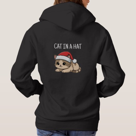 Cat in hat hoodie (Achterkant)