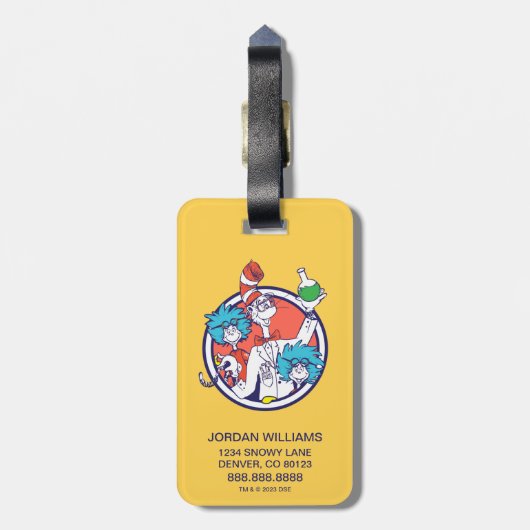 Cat in het Pet & Lab Tech One Lab Tech Two Bagagelabel (Achterkant verticaal)