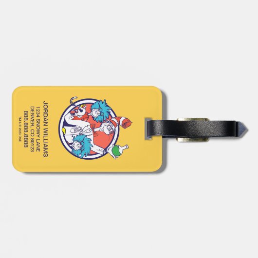 Cat in het Pet & Lab Tech One Lab Tech Two Bagagelabel (Achterkant horizontaal)