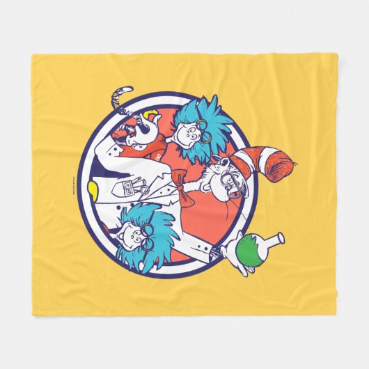 Cat in het Pet & Lab Tech One Lab Tech Two Fleece Deken (Voorkant (Horizontaal))