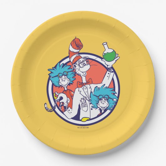 Cat in het Pet & Lab Tech One Lab Tech Two Papieren Bordje (Voorkant)