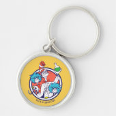 Cat in het Pet & Lab Tech One Lab Tech Two Sleutelhanger (Voorkant)