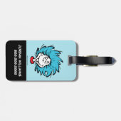 Cat in het Pet Thing One Thing Two - Aangepast din Bagagelabel (Achterkant horizontaal)