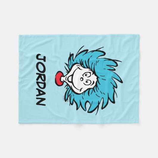 Cat in het Pet Thing One Thing Two - Aangepast din Fleece Deken (Voorkant (Horizontaal))