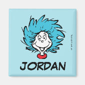 Cat in het Pet Thing One Thing Two - Aangepast din Magneet (Voorkant)