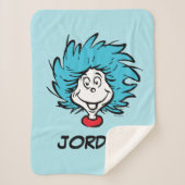 Cat in het Pet Thing One Thing Two - Aangepast din Sherpa Deken (Voorkant)